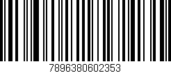 Código de barras (EAN, GTIN, SKU, ISBN): '7896380602353'