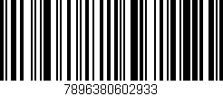 Código de barras (EAN, GTIN, SKU, ISBN): '7896380602933'