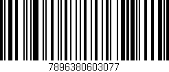 Código de barras (EAN, GTIN, SKU, ISBN): '7896380603077'
