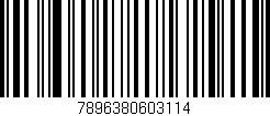 Código de barras (EAN, GTIN, SKU, ISBN): '7896380603114'