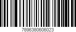 Código de barras (EAN, GTIN, SKU, ISBN): '7896380606023'