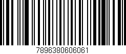 Código de barras (EAN, GTIN, SKU, ISBN): '7896380606061'