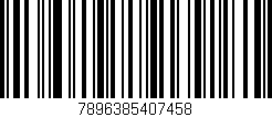 Código de barras (EAN, GTIN, SKU, ISBN): '7896385407458'