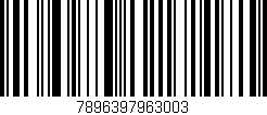 Código de barras (EAN, GTIN, SKU, ISBN): '7896397963003'