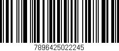 Código de barras (EAN, GTIN, SKU, ISBN): '7896425022245'