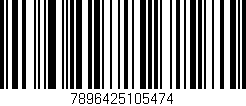 Código de barras (EAN, GTIN, SKU, ISBN): '7896425105474'