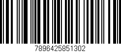 Código de barras (EAN, GTIN, SKU, ISBN): '7896425851302'