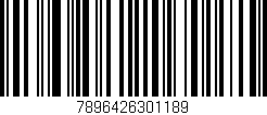 Código de barras (EAN, GTIN, SKU, ISBN): '7896426301189'