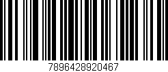 Código de barras (EAN, GTIN, SKU, ISBN): '7896428920467'