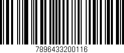 Código de barras (EAN, GTIN, SKU, ISBN): '7896433200116'