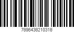 Código de barras (EAN, GTIN, SKU, ISBN): '7896438210318'