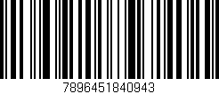 Código de barras (EAN, GTIN, SKU, ISBN): '7896451840943'