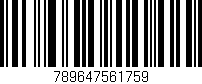 Código de barras (EAN, GTIN, SKU, ISBN): '789647561759'