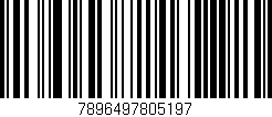 Código de barras (EAN, GTIN, SKU, ISBN): '7896497805197'