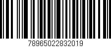 Código de barras (EAN, GTIN, SKU, ISBN): '78965022832019'
