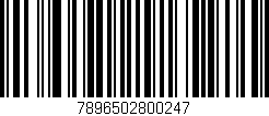 Código de barras (EAN, GTIN, SKU, ISBN): '7896502800247'