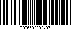 Código de barras (EAN, GTIN, SKU, ISBN): '7896502802487'