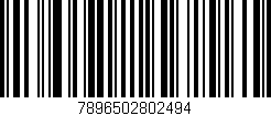 Código de barras (EAN, GTIN, SKU, ISBN): '7896502802494'
