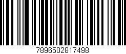 Código de barras (EAN, GTIN, SKU, ISBN): '7896502817498'