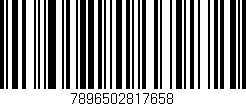 Código de barras (EAN, GTIN, SKU, ISBN): '7896502817658'