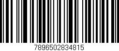 Código de barras (EAN, GTIN, SKU, ISBN): '7896502834815'