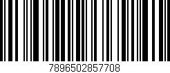 Código de barras (EAN, GTIN, SKU, ISBN): '7896502857708'