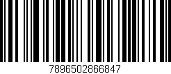 Código de barras (EAN, GTIN, SKU, ISBN): '7896502866847'