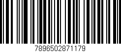 Código de barras (EAN, GTIN, SKU, ISBN): '7896502871179'