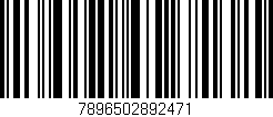Código de barras (EAN, GTIN, SKU, ISBN): '7896502892471'