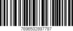 Código de barras (EAN, GTIN, SKU, ISBN): '7896502897797'