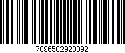 Código de barras (EAN, GTIN, SKU, ISBN): '7896502923892'
