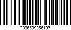 Código de barras (EAN, GTIN, SKU, ISBN): '7896509956107'