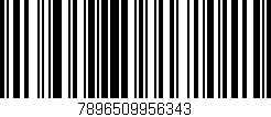 Código de barras (EAN, GTIN, SKU, ISBN): '7896509956343'