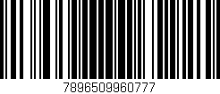 Código de barras (EAN, GTIN, SKU, ISBN): '7896509960777'