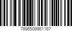 Código de barras (EAN, GTIN, SKU, ISBN): '7896509961187'