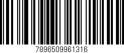 Código de barras (EAN, GTIN, SKU, ISBN): '7896509961316'