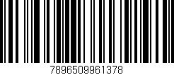 Código de barras (EAN, GTIN, SKU, ISBN): '7896509961378'