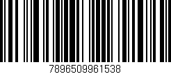 Código de barras (EAN, GTIN, SKU, ISBN): '7896509961538'