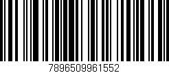 Código de barras (EAN, GTIN, SKU, ISBN): '7896509961552'