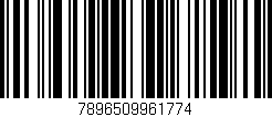 Código de barras (EAN, GTIN, SKU, ISBN): '7896509961774'