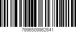 Código de barras (EAN, GTIN, SKU, ISBN): '7896509962641'