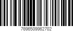 Código de barras (EAN, GTIN, SKU, ISBN): '7896509962702'