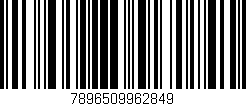 Código de barras (EAN, GTIN, SKU, ISBN): '7896509962849'