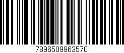 Código de barras (EAN, GTIN, SKU, ISBN): '7896509963570'