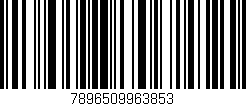 Código de barras (EAN, GTIN, SKU, ISBN): '7896509963853'