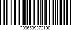 Código de barras (EAN, GTIN, SKU, ISBN): '7896509972190'