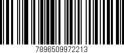Código de barras (EAN, GTIN, SKU, ISBN): '7896509972213'