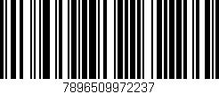 Código de barras (EAN, GTIN, SKU, ISBN): '7896509972237'