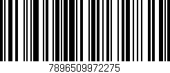 Código de barras (EAN, GTIN, SKU, ISBN): '7896509972275'