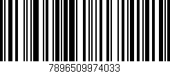 Código de barras (EAN, GTIN, SKU, ISBN): '7896509974033'